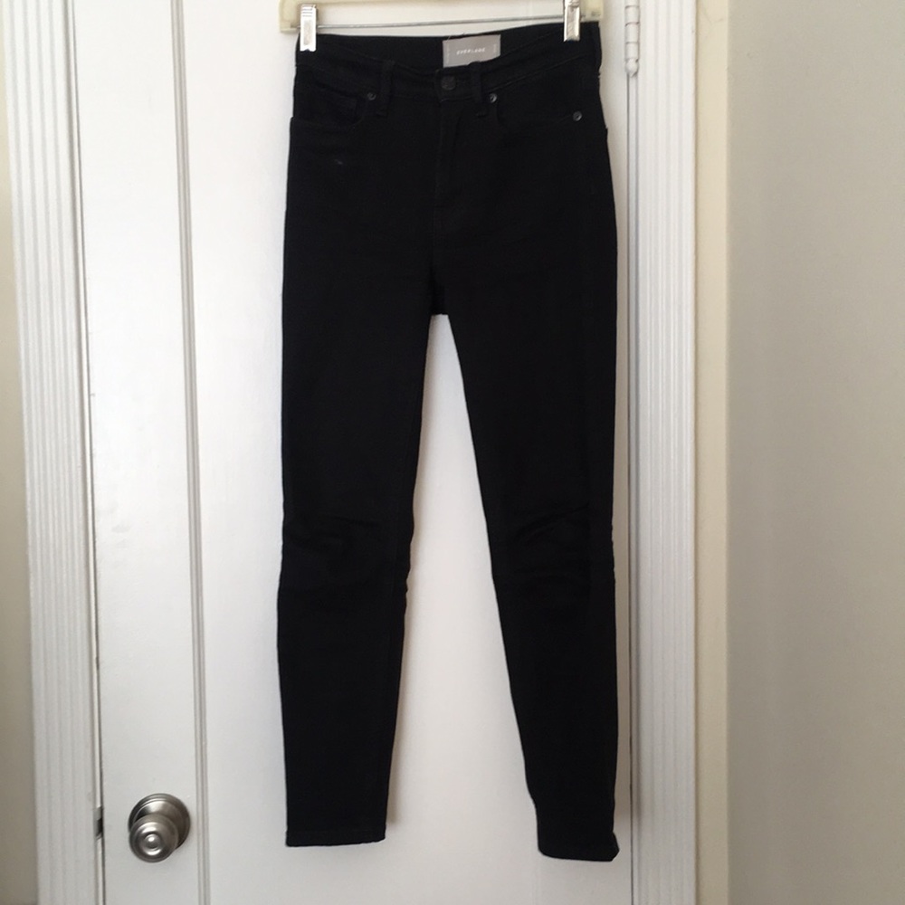 Everlane black skinny jeans ankle length